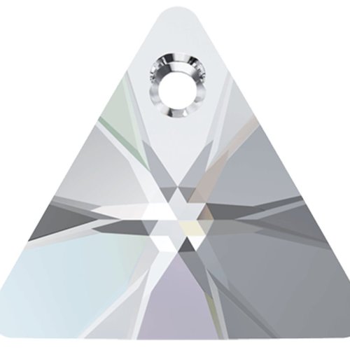 3 pièces cristal aurore boreale 001ab ab triangle xilion pendentif cristaux de verre 6628 swarovski  sku-49213