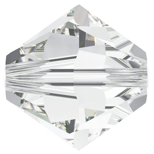 48pcs cristal 001 xilion bicone verre de cristaux de swarovski 5328 de perles à facettes strass 3mm sku-49318