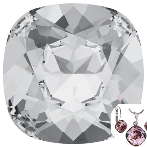 2pcs crystal 001 coussin carré de pierre de fantaisie en verre de cristaux de swarovski 4470 chaton  sku-49262