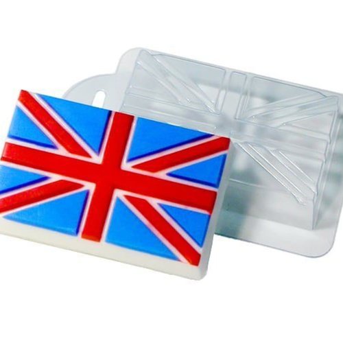 1pc grande-bretagne drapeau du royaume-uni un brexit en plastique de savon la fabrication du chocola sku-76500