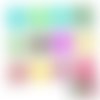12 couleurs de mélange de forme irrégulière des confettis nail art paillettes holographiques chunky  sku-44025