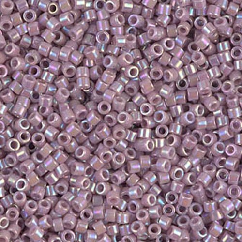 5g opaque lilas ab delica 11/0 verre violet japonaise miyuki perles de rocaille db-0158 cylindre ron sku-110597