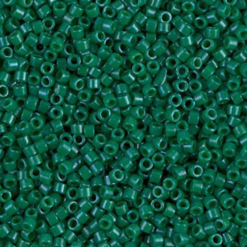 5g opaque jade gris teint delica 11/0 verre vert japonais en perles de rocaille miyuki db-0656 cylin sku-110602