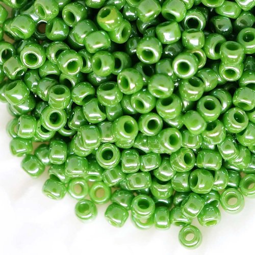10g opaque lustered vert menthe verre rond japonais toho perles de rocaille 11/0 tr-11-130 2.2 mm sku-111020