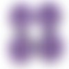 4pcs mat cible spirale violet ronde verre tchèque modèle laser à plat 2 deux trou de la pièce de per sku-120751