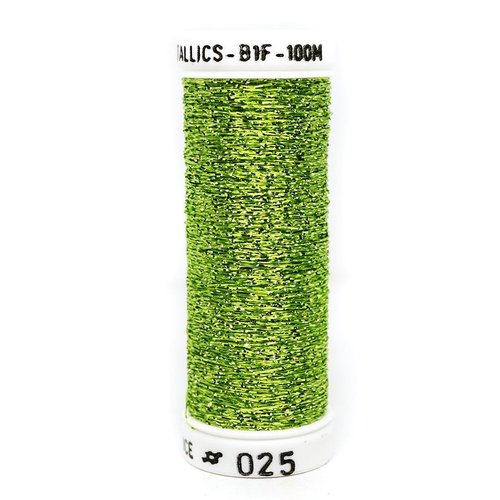 1 bobine de vert 025 metallics boucle b1f blending filament au ver a soie la française métallique fi sku-121570