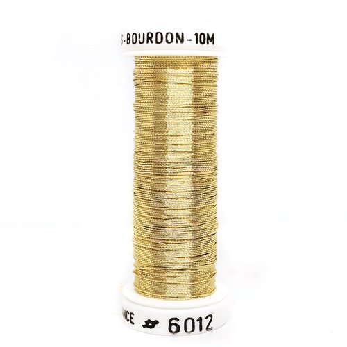 1 bobine d'or en laiton 6012 metallics bourdon au ver a soie la française métallique fil de broderie sku-121573