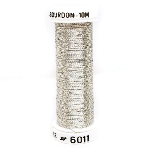 1 bobine d'argent 6011 metallics bourdon au ver a soie la française métallique fil de broderie lunev sku-121574
