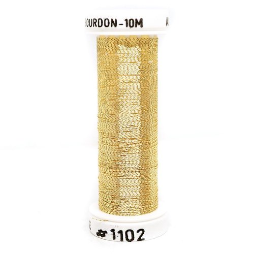 1 bobine de lumière d'or 1102 metallics bourdon au ver a soie la française métallique fil de broderi sku-121577