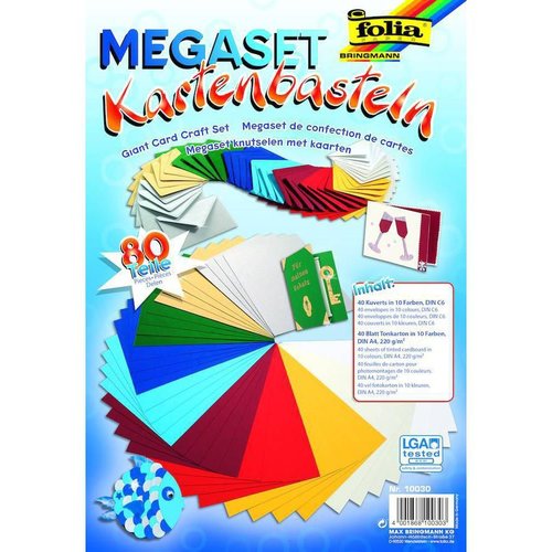 Megaset - enveloppes - 80 pc folia bringmann sku-116923