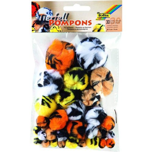 Pompons - pour la production animale - 30 pièces charme de sac à main anniversaire décoration chambr sku-117128