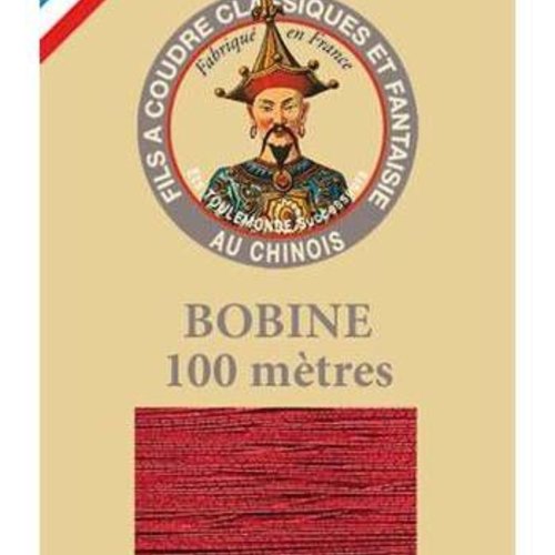 1 bobine rouge 210 fil au chinois sajou fil à coudre métallisé taille 40 polyester français métalliq sku-129898