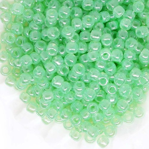 10g de ceylan céleri vert rond en verre japonais toho perles de rocaille 11/0 tr-11-144 2.2 mm sku-111022