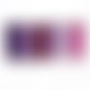 6 bobines de mélange pourpre violet nuances pack de 6 teintes ovale au ver a soie la française de fi sku-121650