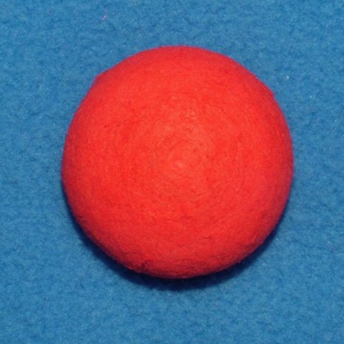 5pcs rond rouge hémisphère filé de coton tchèque fimo visage formulaire vierge en forme de dôme cabo sku-132840