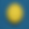 10pcs jaune tour de l'hémisphère du coton filé tchèque fimo visage formulaire vierge en forme de dôm sku-132842