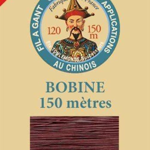 1 bobine de prune 458 fil au chinois sajou le port de gants au fil ciré de coton violet-rouge frança sku-130139