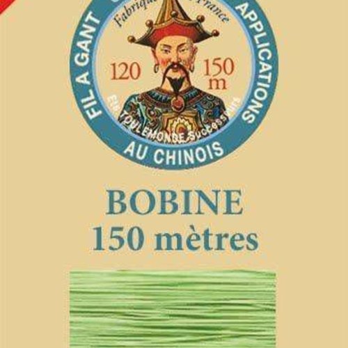 1 bobine aqua vert 808 fil au chinois sajou le port de gants au fil ciré de coton français patchwork sku-130141