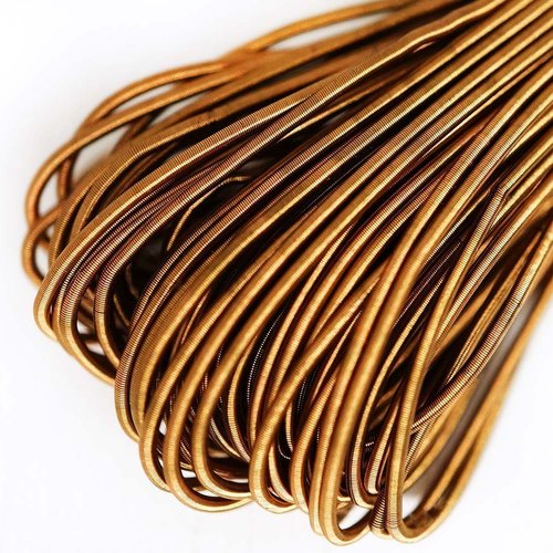 10g mat en laiton d'or rond lisse de cuivre à la main broderie française fine du fil métallique orfè sku-133163
