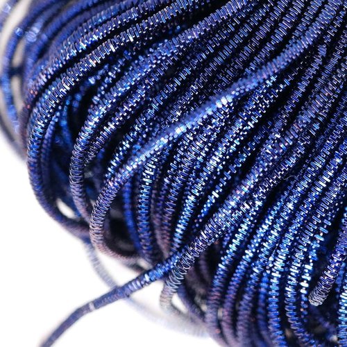 10g bleu marine tour de lingots spirale de cuivre à la main broderie française fine du fil métalliqu sku-133258