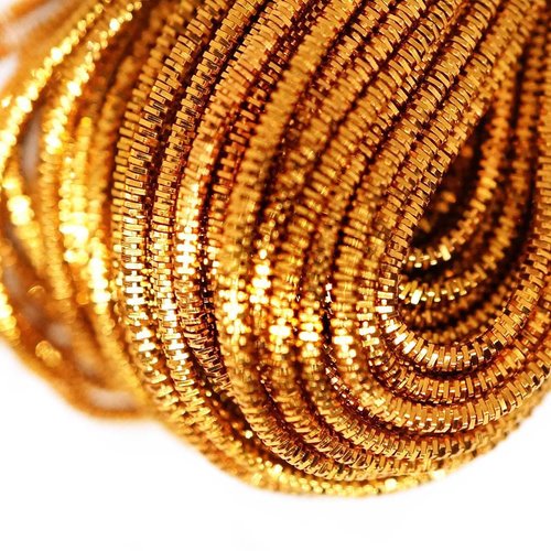 10g de bronze de la lumière ronde en or lingots spirale de cuivre à la main broderie française fine  sku-133262