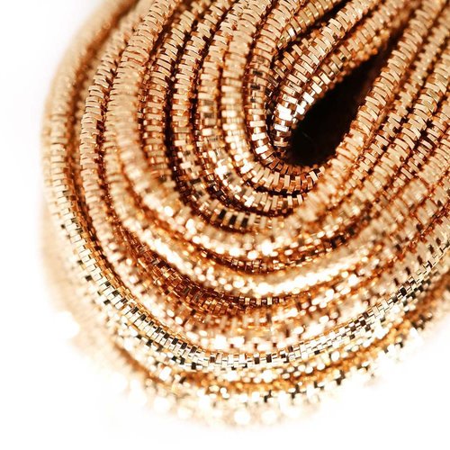 10g pâle ronde en or lingots spirale de cuivre à la main broderie française fine du fil métallique o sku-133265