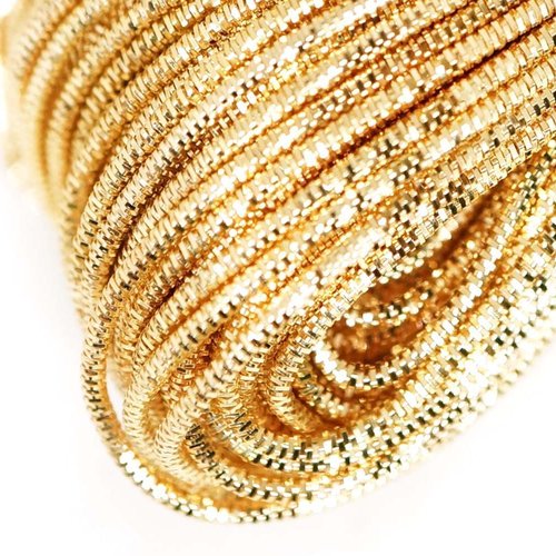10g de lumière brillante ronde en or lingots spirale de cuivre à la main broderie française fine du  sku-133267