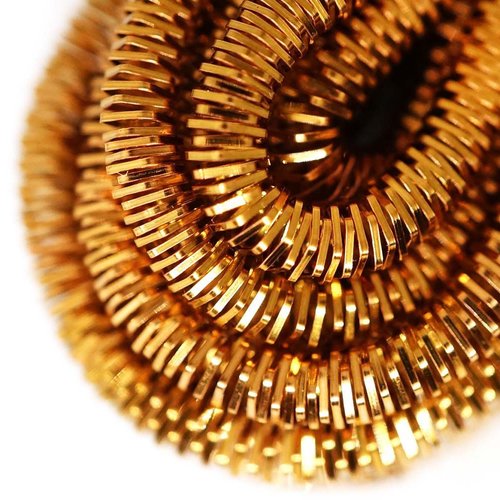 10g de bronze foncé ronde en or lingots spirale de cuivre à la main broderie française fine du fil m sku-133272