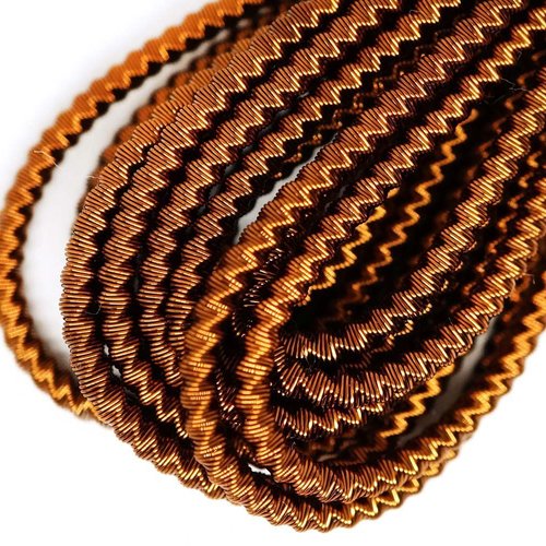 10g de bronze ronde en or spirale de cuivre à la main broderie française fine métallique coupe-fil o sku-133338