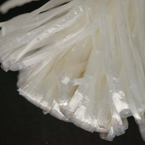 5m blanc perle plate raphia bande en nylon de broderie à la main en fil d'orfèvrerie luneville tambo sku-133593