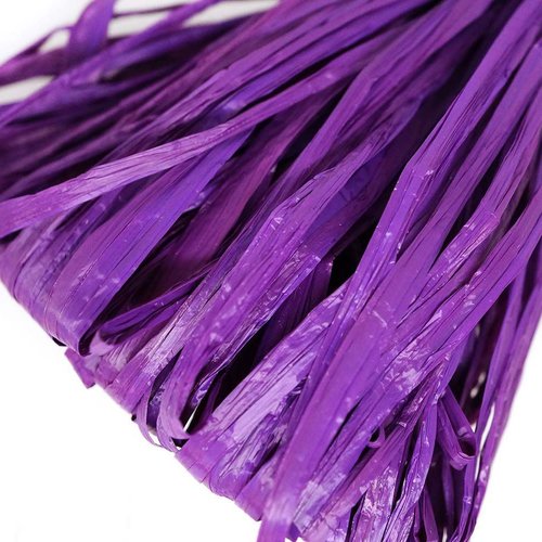 5m violet mat plat raphia bande en nylon de broderie à la main en fil d'orfèvrerie luneville tambour sku-133611