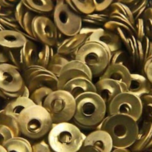 10g d'or en laiton rond en métal métallique paillettes à coudre sur la décoration de broderie à la m sku-133753