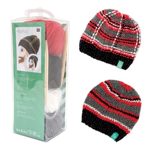 1pc couleur mix cap mens hat kit d'aiguilles à tricoter à la main pour les débutants cadeau lui arti sku-133031
