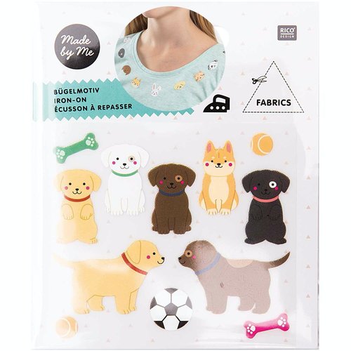 1pc mélange d'animaux chien chiot de fer sur la colle patch applique à la main des vêtements de badg sku-133064