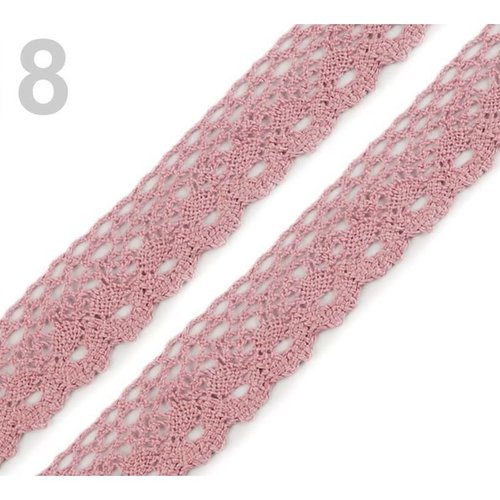 27m de mariée rose coton dentelle garniture largeur 28mm et de la literie de madère de la mercerie sku-58883