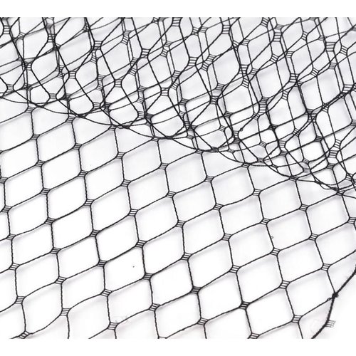 1m noir français cage de voile de tissu de la largeur 24cm décor de bricolage crinoline crin de chev sku-61607