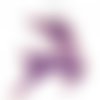 1pc violet de noël cerfs de perles arbre de kit de bricolage à la décoration en bois toile broderie  sku-135216