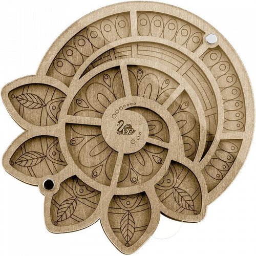 1pc fleur en spirale perles organisateur de l'artisanat de la boîte la fabrication de bijoux de rang sku-135237