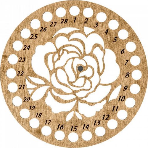 1pc rose de point de croix broderie fil de l'organisateur de fil de couture décorative accessoires d sku-135242
