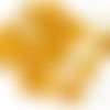 60pcs cristal jaune plat monnaie rond de feu poli facettes de disque rondelle perles de verre tchèqu sku-43288
