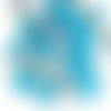 16pcs mat cristal aigue-marine bleu vitrail vert rose la moitié rugueux rustique gravé givré mer mel sku-133157
