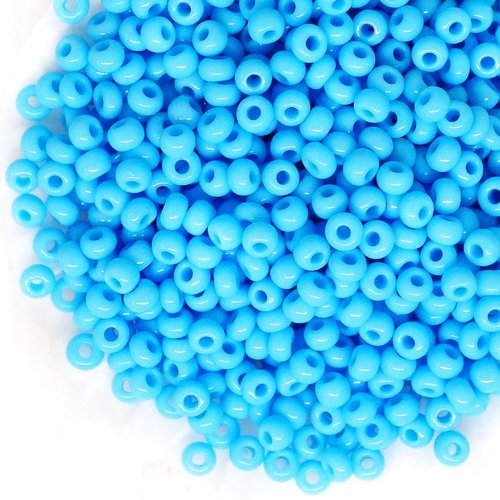 20g bleu opaque de semences de perles d'entretoise de de rocaille en verre tchèque de 11/0 sku-101465