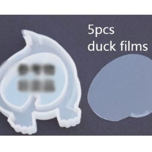 5pcs canard oiseau film animal de crosse en plastique pour la 3d en silicone liquide shaker uv résin sku-245551