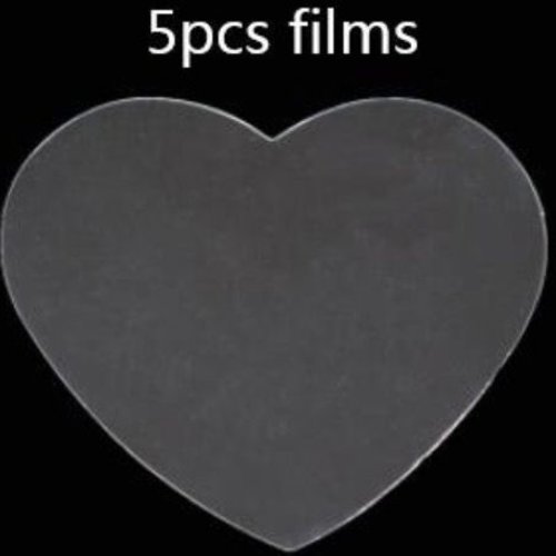 5pcs coeur valentine film labyrinthe liquide shaker en plastique pour la 3d en silicone pendentif uv sku-245616