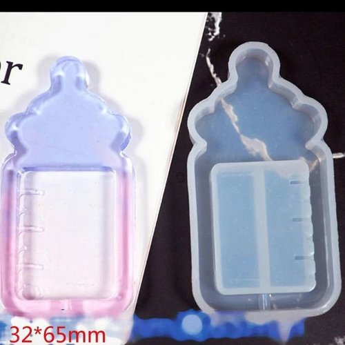 1pc bébé bouteille de liquide shaker 3d en silicone pendentif uv résine époxy moule d'argile au savo sku-245627
