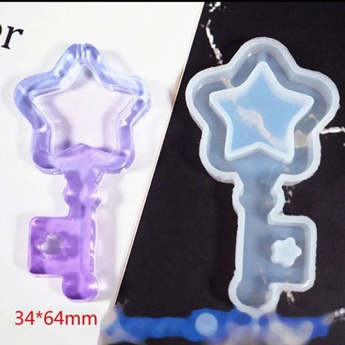 1pc touche étoile liquide shaker 3d en silicone pendentif uv résine époxy moule d'argile au savon de sku-245635