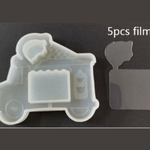 5pcs machine à crème glacée film liquide shaker en plastique pour la 3d en silicone pendentif uv rés sku-245780
