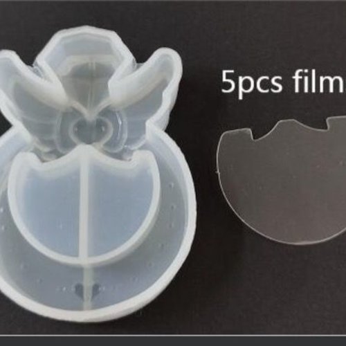 5pcs ailes de bouteille de parfum de film liquide shaker en plastique pour la 3d en silicone pendent sku-245784