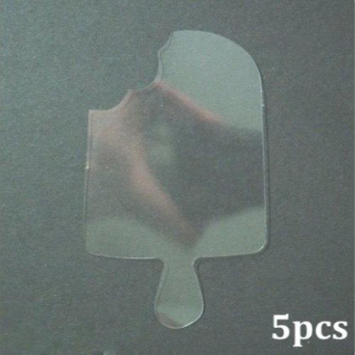 5pcs crème glacée film liquide shaker en plastique pour la 3d en silicone pendentif uv résine époxy  sku-245736