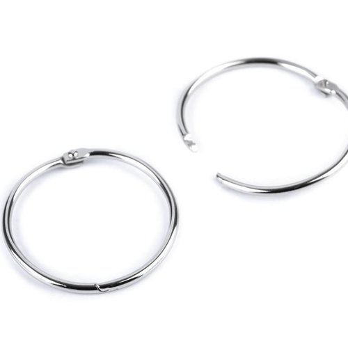 10pc (48mm) nickel reliure anneau / album serrures / à anneaux métallique les vêtements bagues et en sku-50404